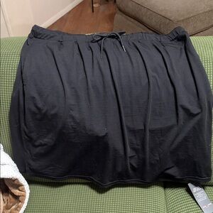 Women's Black Drawstring Skirt